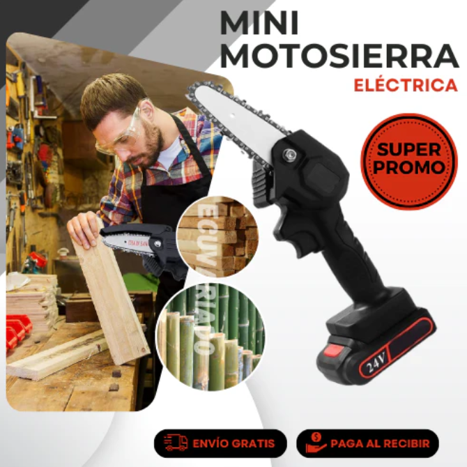 Motosierra Portátil Recargable MegaForce ™ [CORTA TODO]